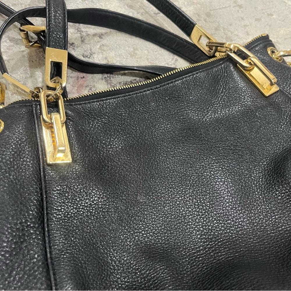 Michael Kors Black Leather Handbag and Wallet Set - Picture 9 of 11